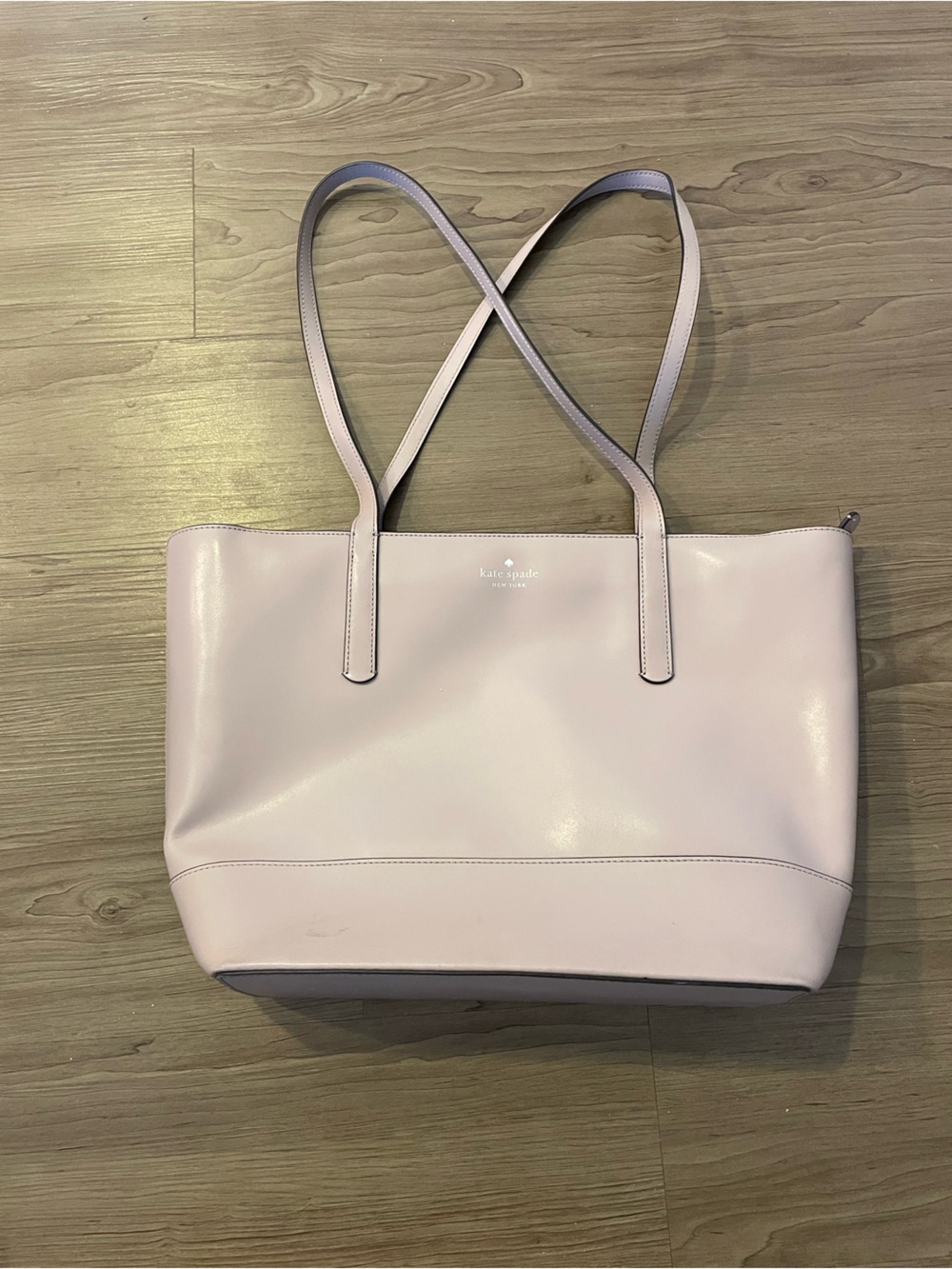 kate spade soft blush leather tote